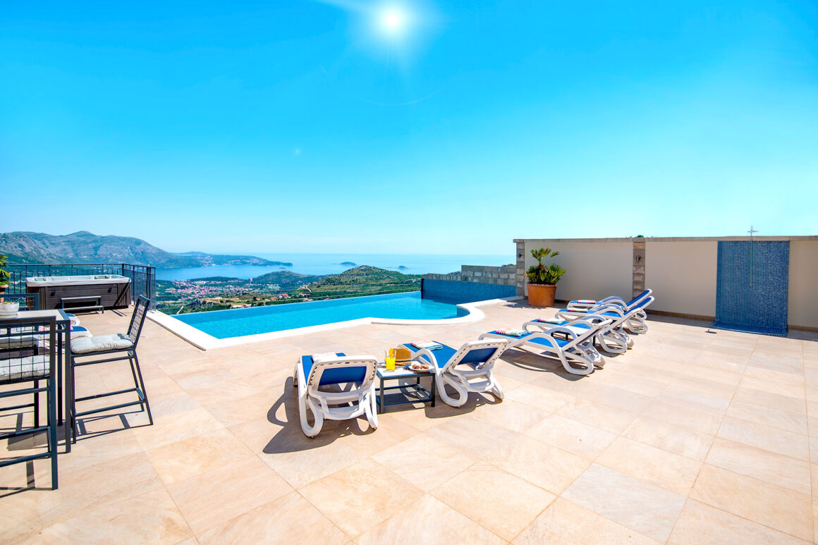 Luxury-Villa-Olive-view-from-the-terrace-over-the-private-infinity-pool-to-the-Dubrovnik-Riviera
