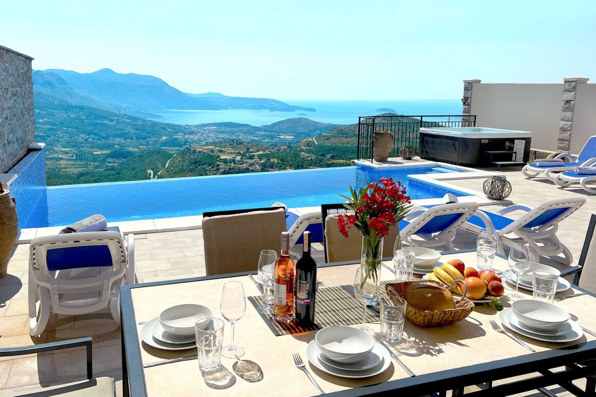 Luxury-Villa-Stone-view-over-the-private-pool-to-the-Dubrovnik-Riviera
