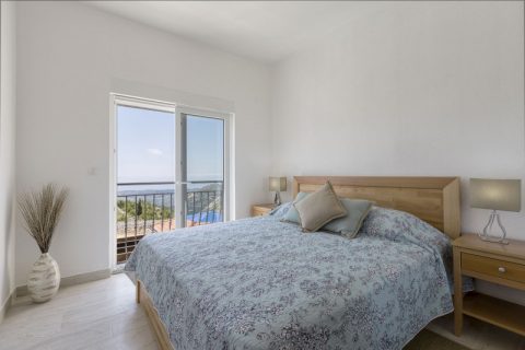 Luxury Villa Ragusa-Dalmatian Coast views to wake up to in this beautiful Master bedroom with quality linens & air-conditioning