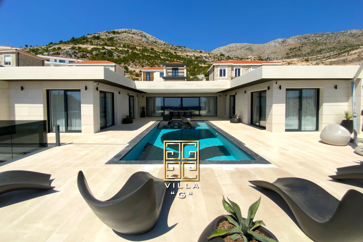 Luxury Villa G with large terrace and private pool near Dubrovnik