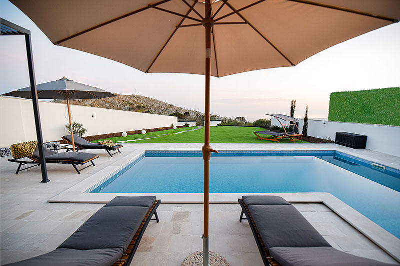 Luxury Villa Mika-Luxury sun loungers for those who like to sun-worship